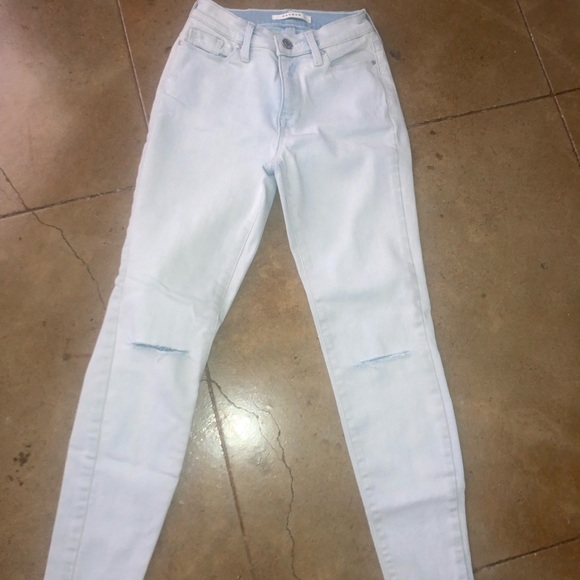 Pacsun High Rise Jeggings size 22 Light blue New without tags - Picture 1 of 4
